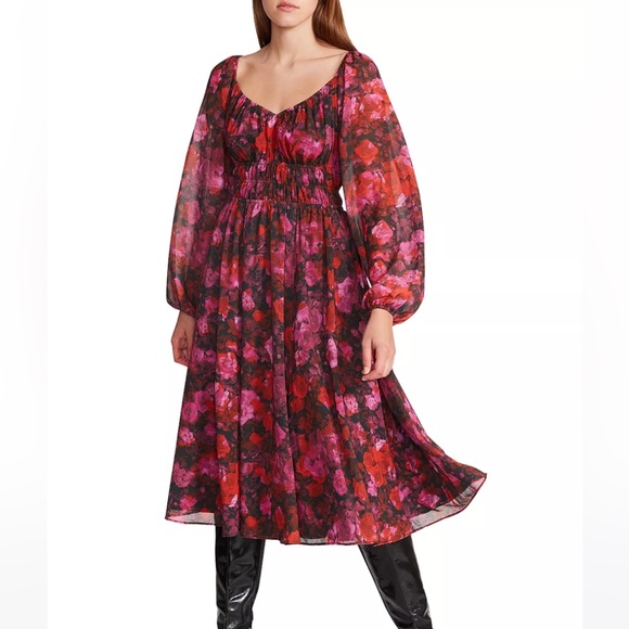 Steve Madden Laine Floral Print Dress - Picture 1 of 5
